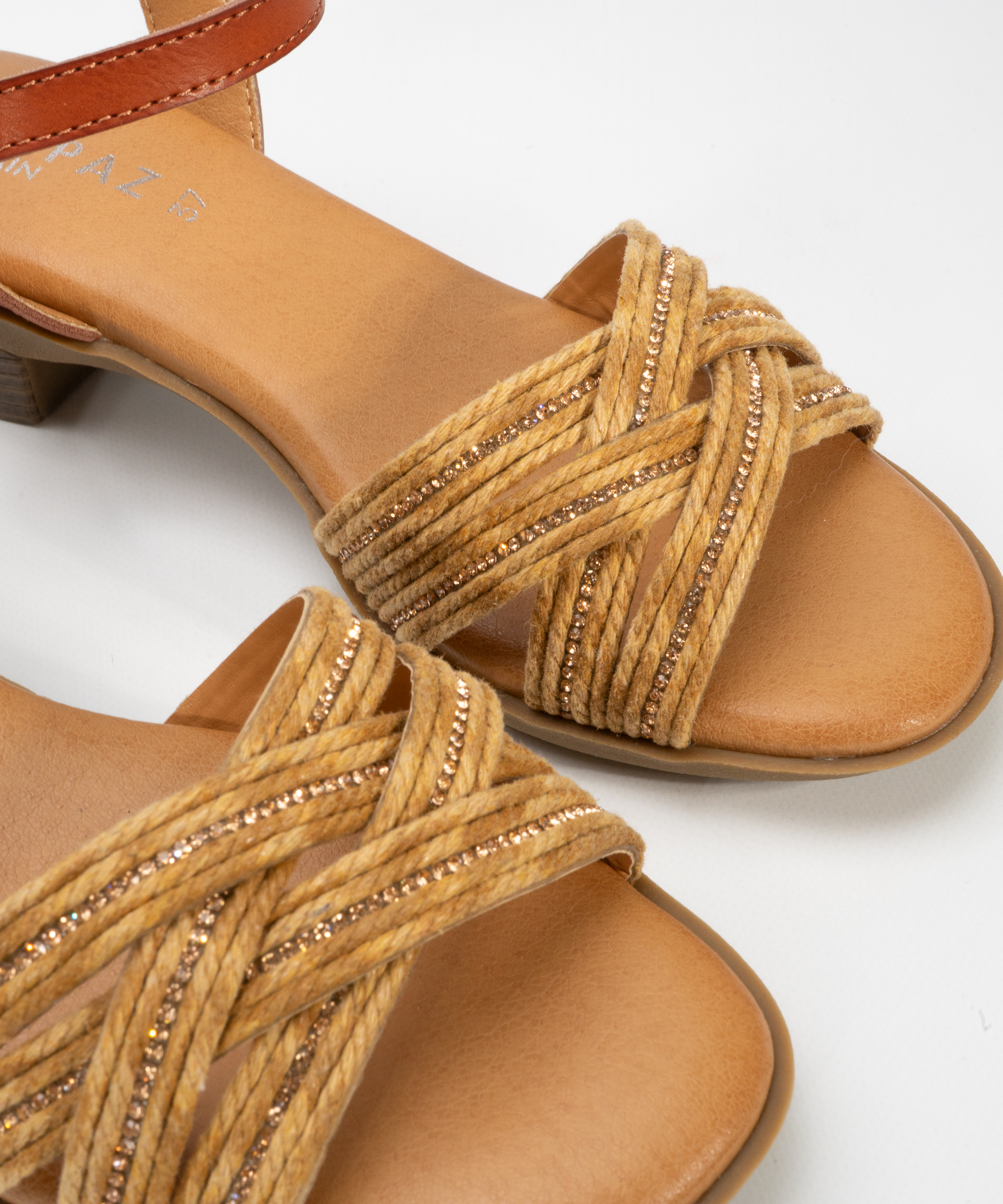 Sandalias tacón detalle strass image number null